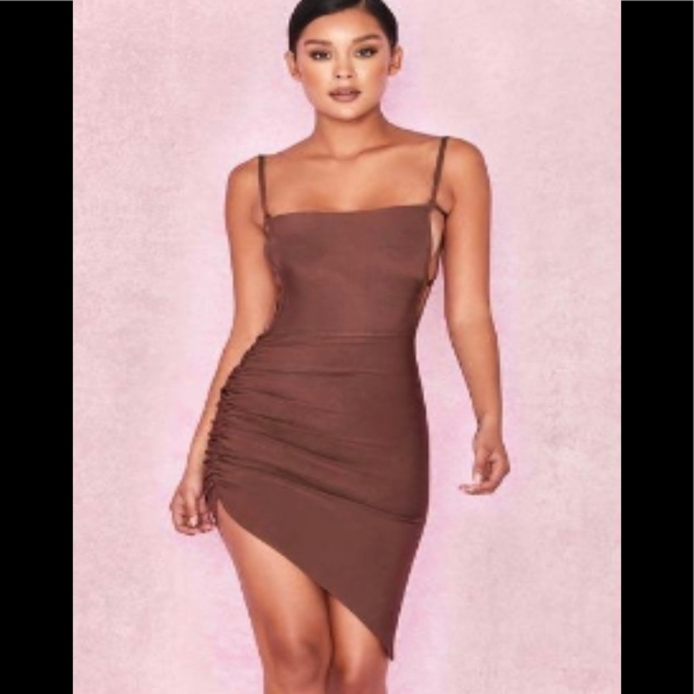House of CB Brown Bandage Dress